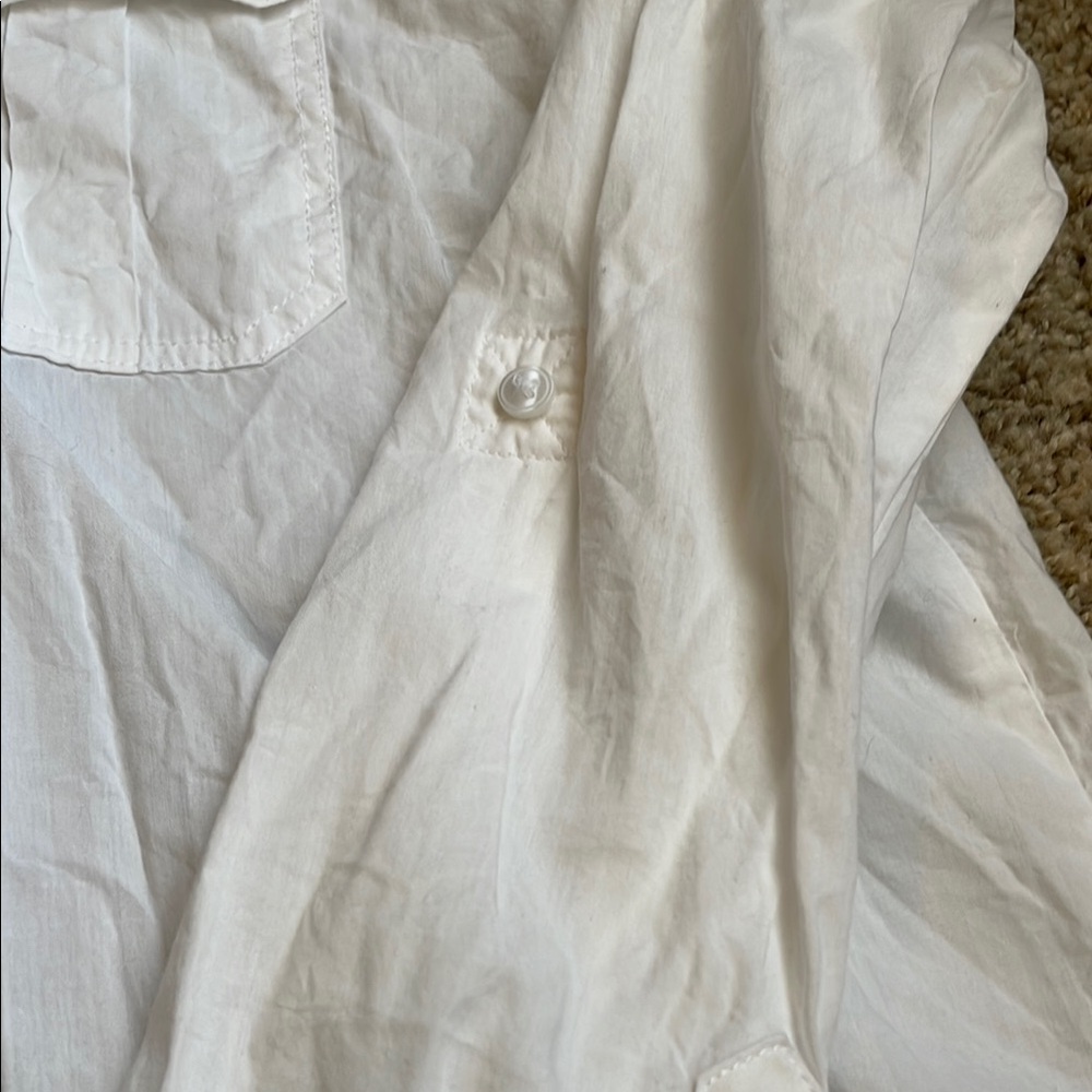 Express White Button-Up Shirt - Picture 2 of 4
